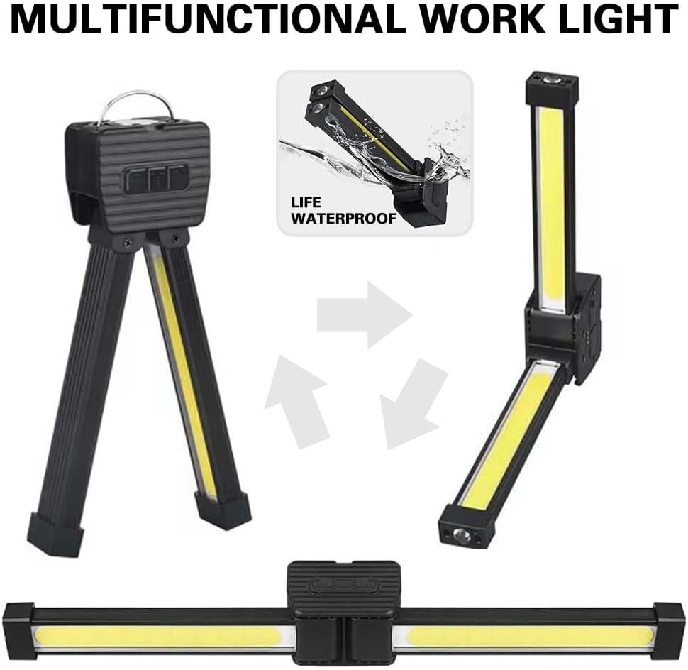 Posing Lampe Gym Magnetisch, 7th Gear Dimming Portable Gym Lamp For Posing With Hanging Hook, Arbeitsleuchte With 180 Degree Folding, Posing Light Gym, Waterproof Handheld Camping Light
