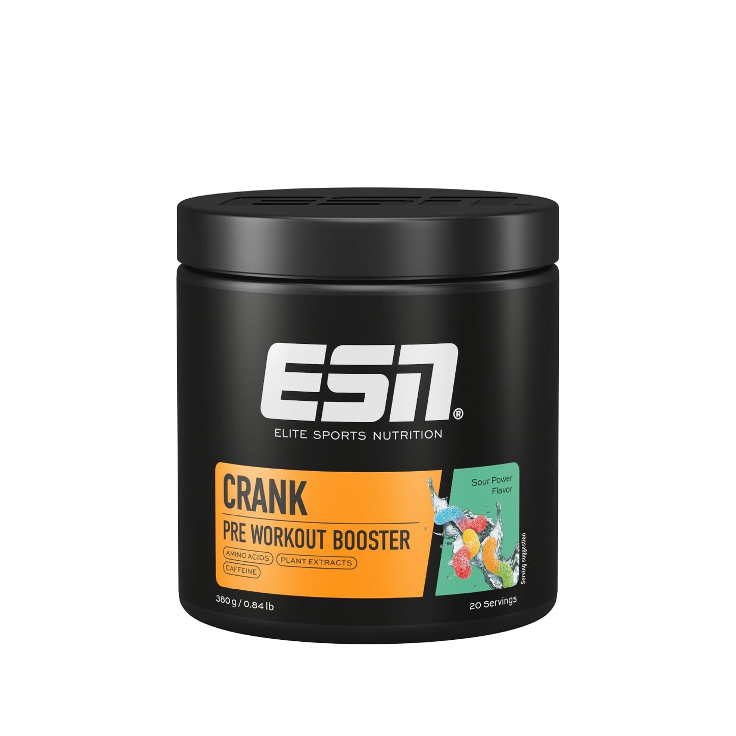 ESN Crank, Tropical Punch, 380g, kompletter Pre Workout Booster