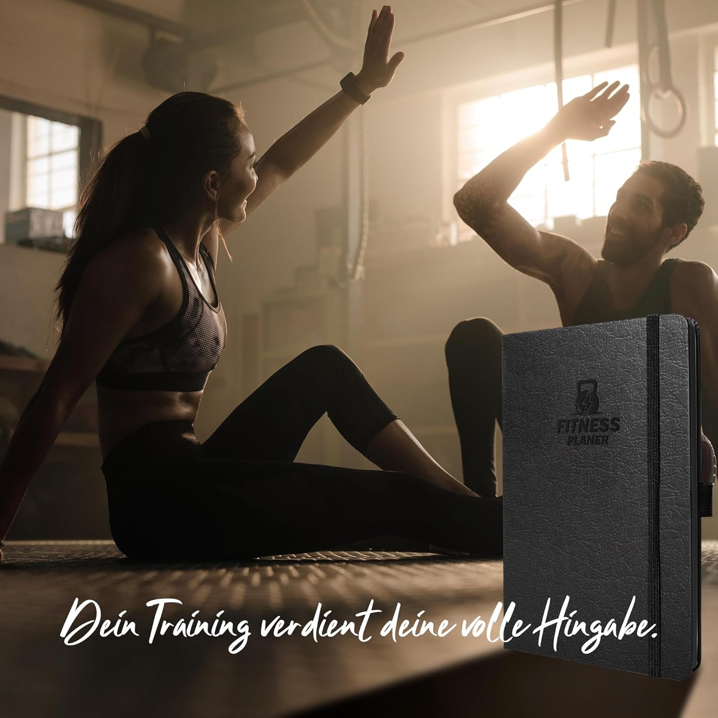BIROYAL Trainingstagebuch Deutsch mit 186 Workout für dein Krafttraining, Undatierte Trainingsbuch A5, Fitness Journal für Fitnessenthusiast, Workout Gym Buch für Bodybuilding im Gym & Heimtraining