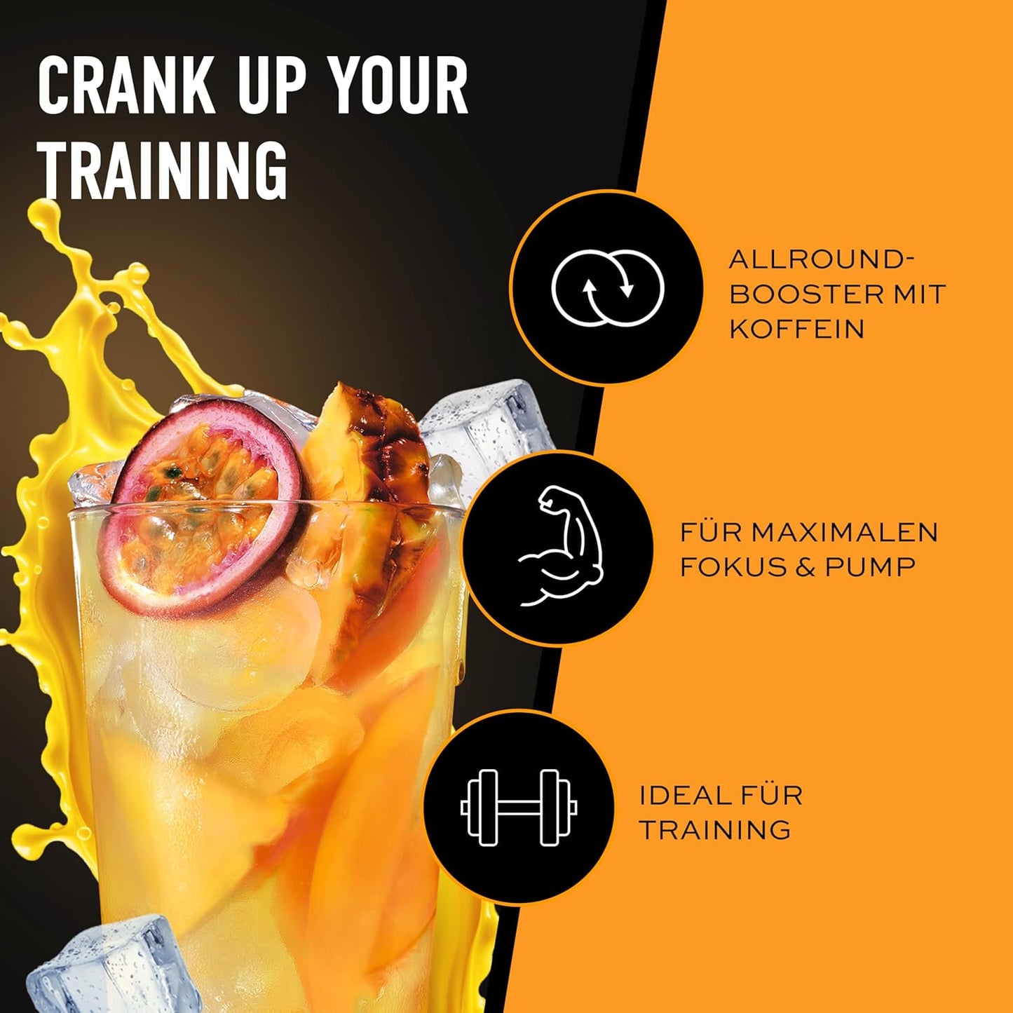 ESN Crank, Tropical Punch, 380g, kompletter Pre Workout Booster