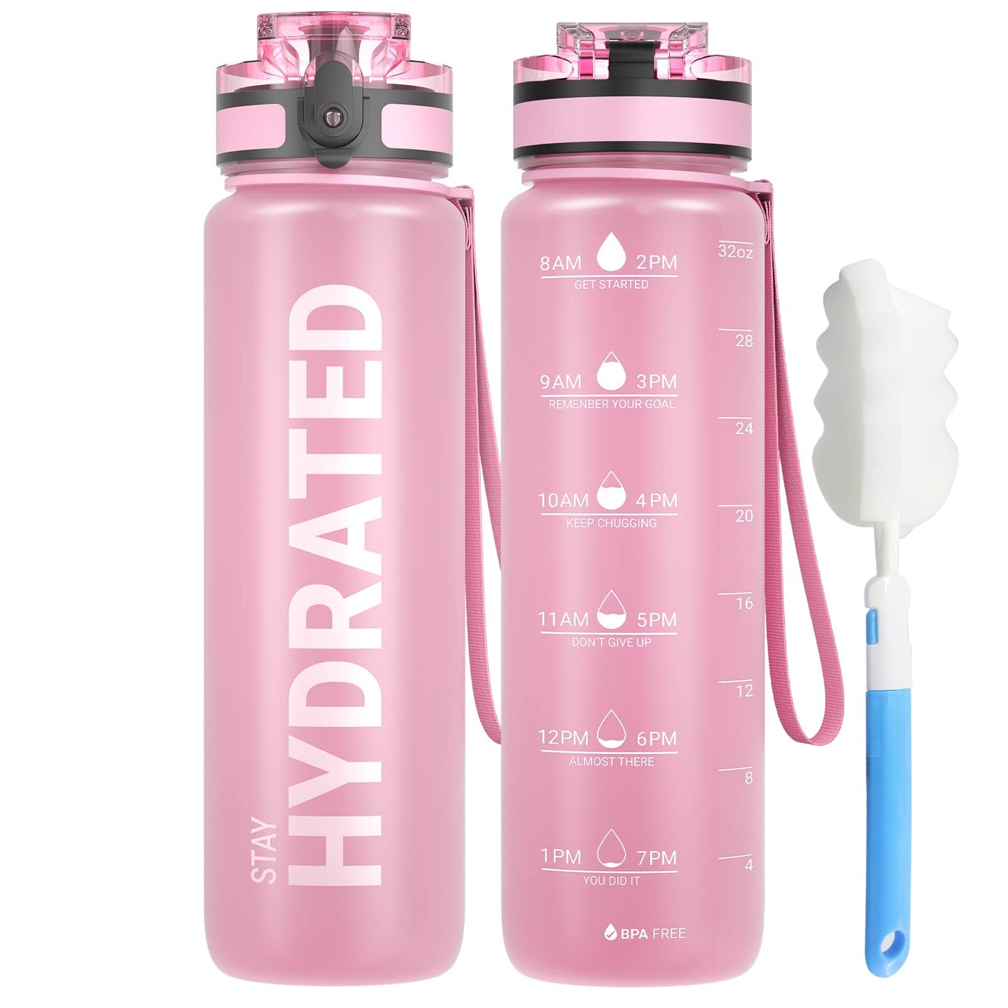 Sahara Sailor Trinkflasche, Sport Trinkflasche, [BPA-frei Tritan] 1L/500ML/750ML Auslaufsicher Sport Wasserflasche, Sportflasche für Fahrrad, Camping, Yoga, Gym (1 Flasche)