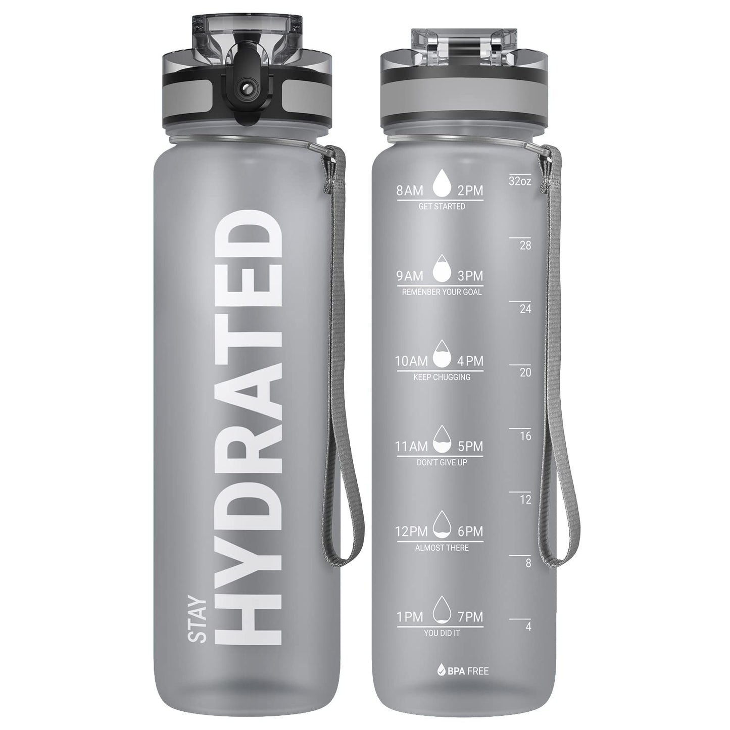 Sahara Sailor Trinkflasche, Sport Trinkflasche, [BPA-frei Tritan] 1L/500ML/750ML Auslaufsicher Sport Wasserflasche, Sportflasche für Fahrrad, Camping, Yoga, Gym (1 Flasche)