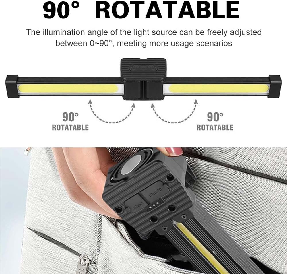 Posing Lampe Gym Magnetisch, 7th Gear Dimming Portable Gym Lamp For Posing With Hanging Hook, Arbeitsleuchte With 180 Degree Folding, Posing Light Gym, Waterproof Handheld Camping Light