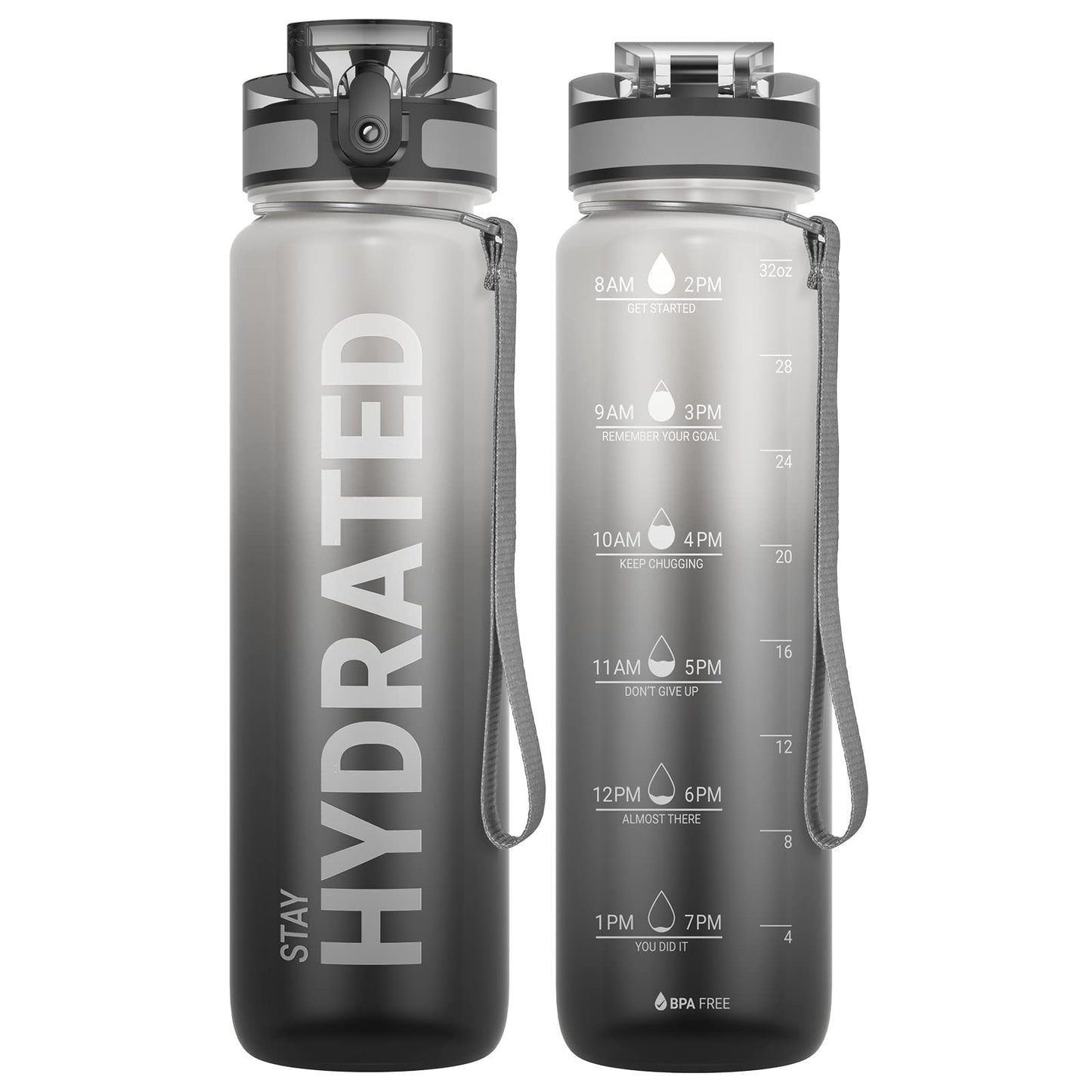 Sahara Sailor Trinkflasche, Sport Trinkflasche, [BPA-frei Tritan] 1L/500ML/750ML Auslaufsicher Sport Wasserflasche, Sportflasche für Fahrrad, Camping, Yoga, Gym (1 Flasche)