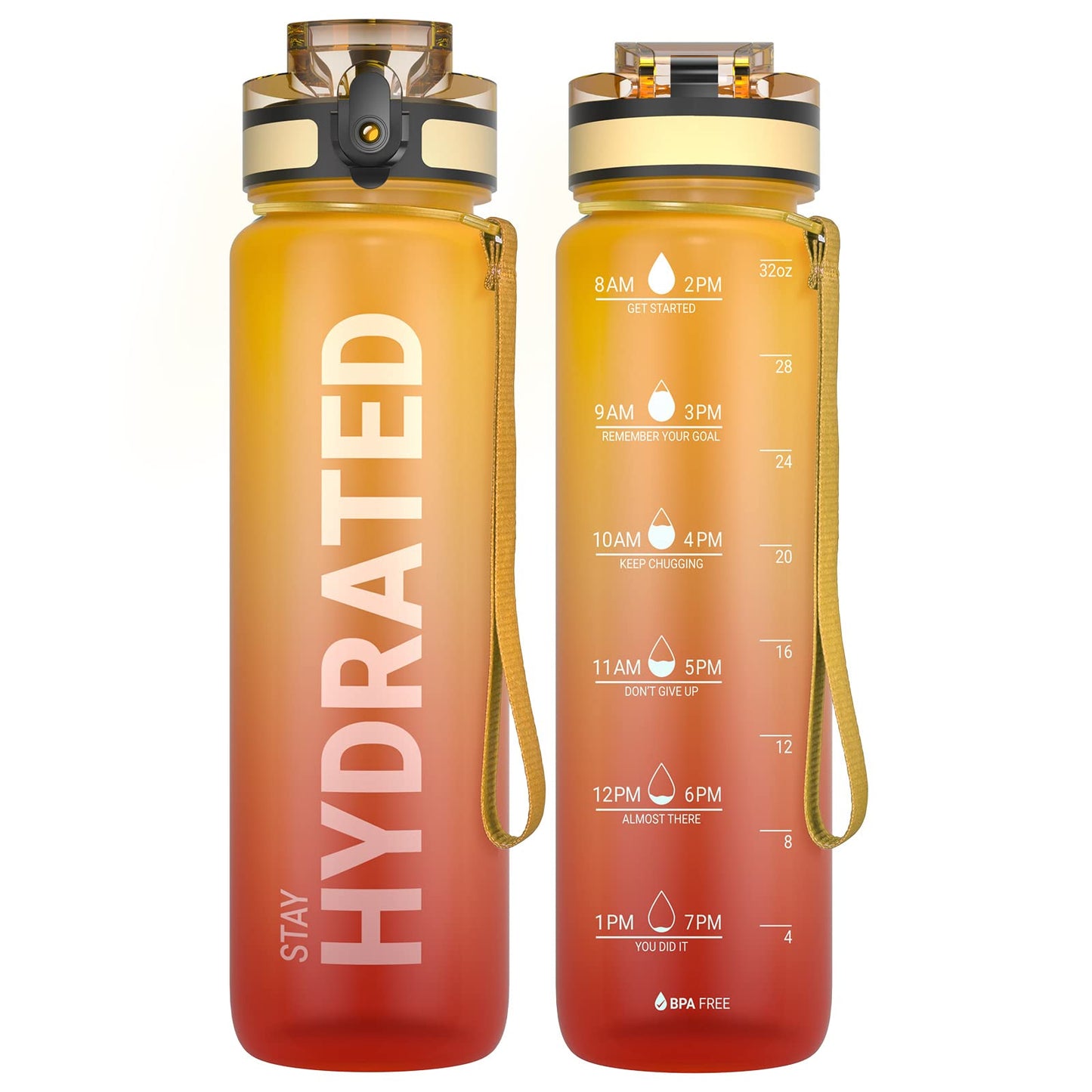 Sahara Sailor Trinkflasche, Sport Trinkflasche, [BPA-frei Tritan] 1L/500ML/750ML Auslaufsicher Sport Wasserflasche, Sportflasche für Fahrrad, Camping, Yoga, Gym (1 Flasche)