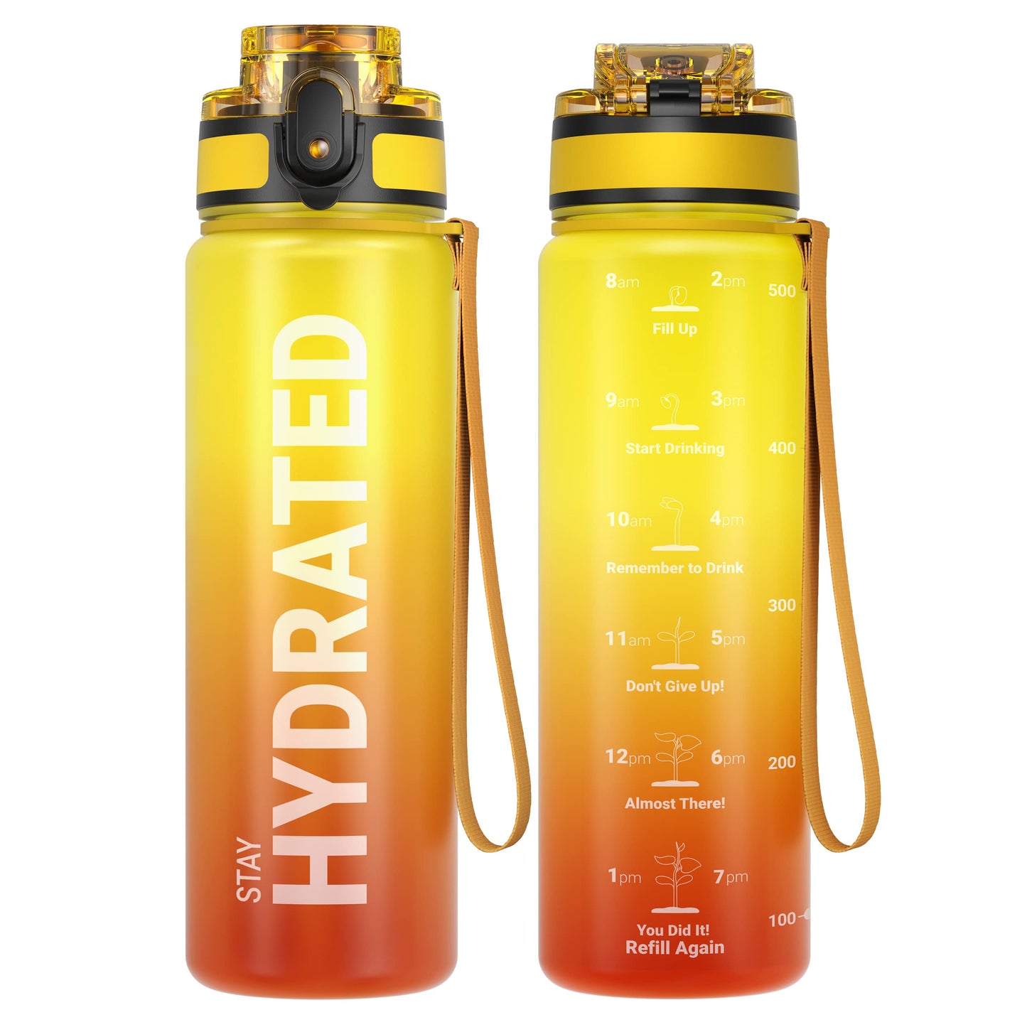 Sahara Sailor Trinkflasche, Sport Trinkflasche, [BPA-frei Tritan] 1L/500ML/750ML Auslaufsicher Sport Wasserflasche, Sportflasche für Fahrrad, Camping, Yoga, Gym (1 Flasche)