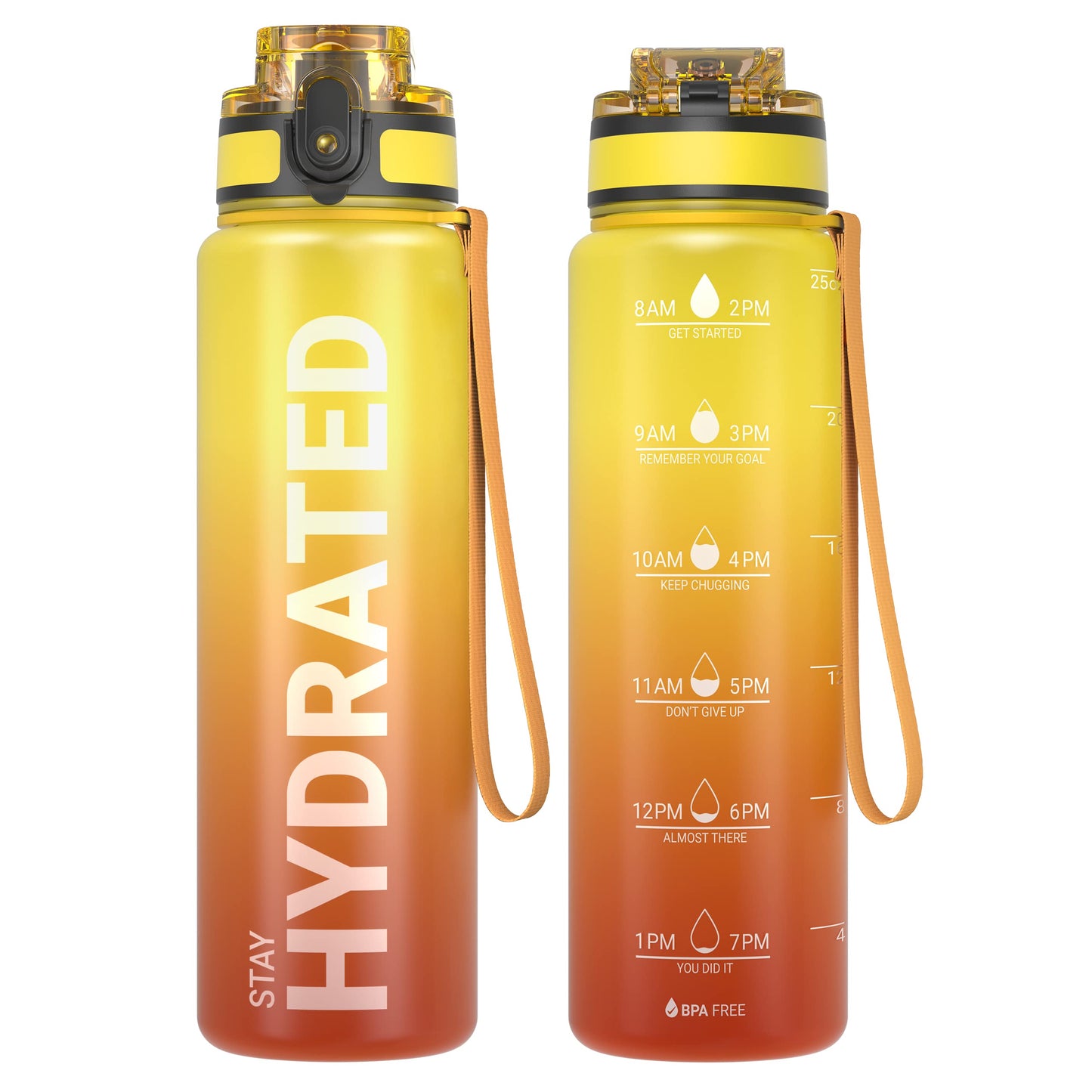 Sahara Sailor Trinkflasche, Sport Trinkflasche, [BPA-frei Tritan] 1L/500ML/750ML Auslaufsicher Sport Wasserflasche, Sportflasche für Fahrrad, Camping, Yoga, Gym (1 Flasche)