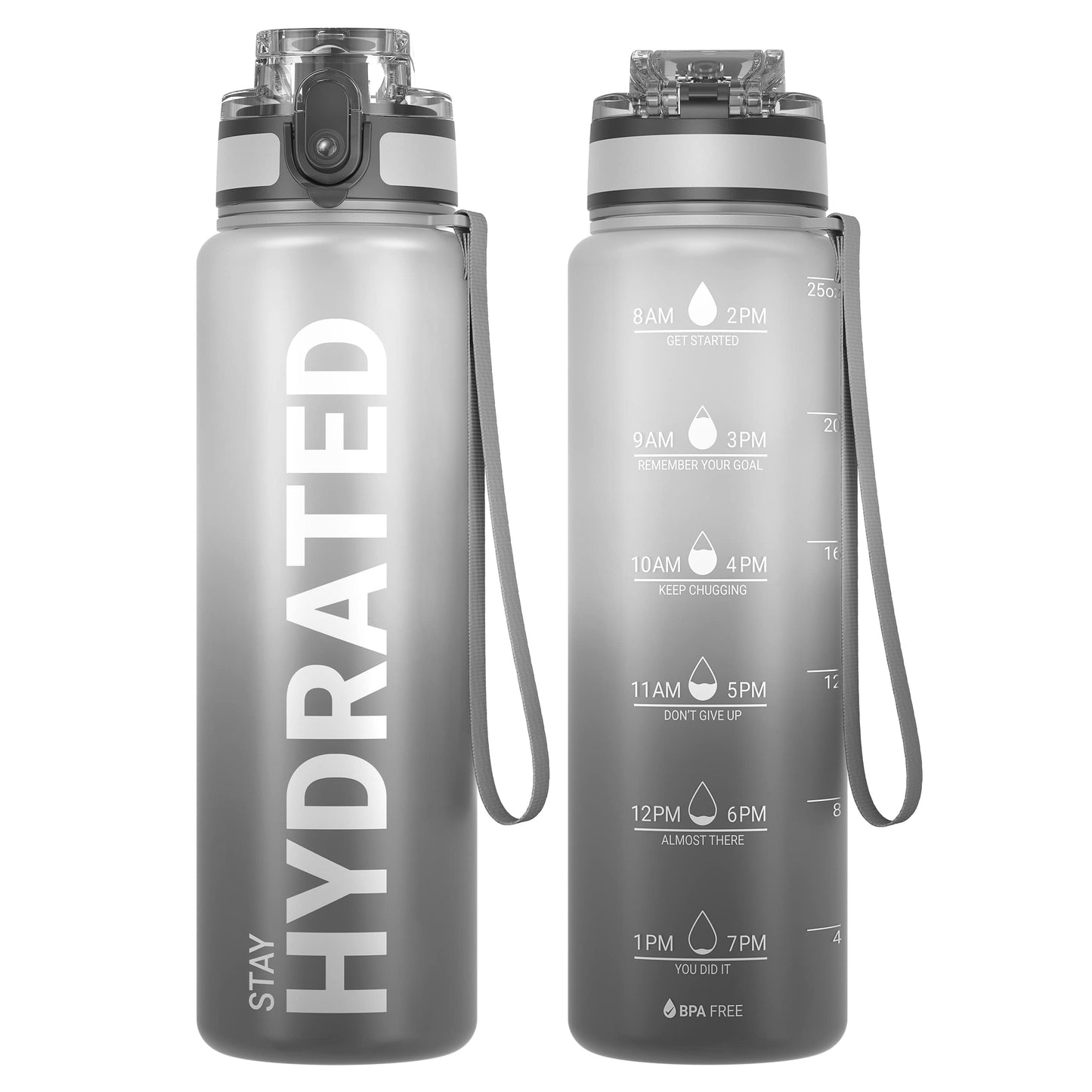 Sahara Sailor Trinkflasche, Sport Trinkflasche, [BPA-frei Tritan] 1L/500ML/750ML Auslaufsicher Sport Wasserflasche, Sportflasche für Fahrrad, Camping, Yoga, Gym (1 Flasche)