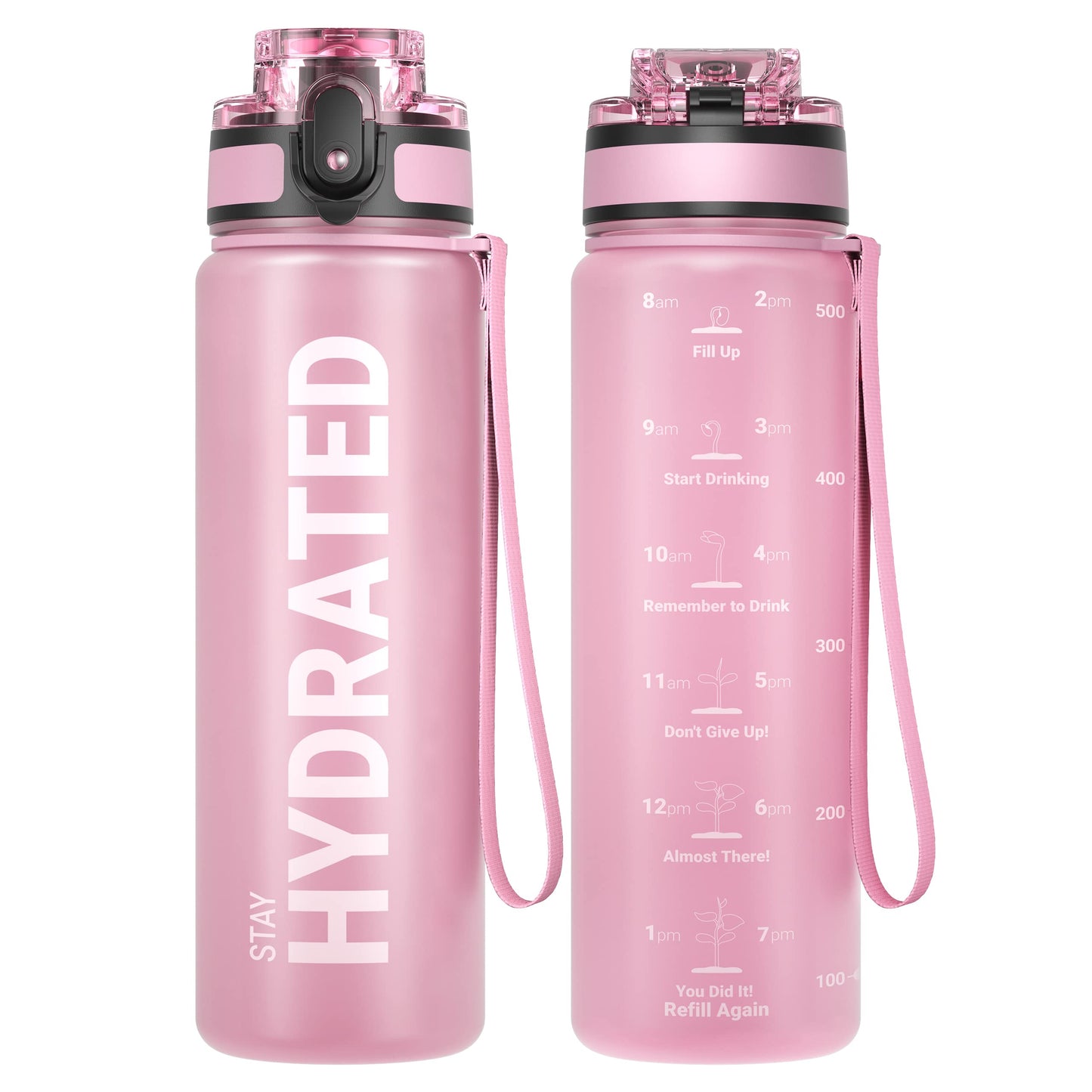 Sahara Sailor Trinkflasche, Sport Trinkflasche, [BPA-frei Tritan] 1L/500ML/750ML Auslaufsicher Sport Wasserflasche, Sportflasche für Fahrrad, Camping, Yoga, Gym (1 Flasche)